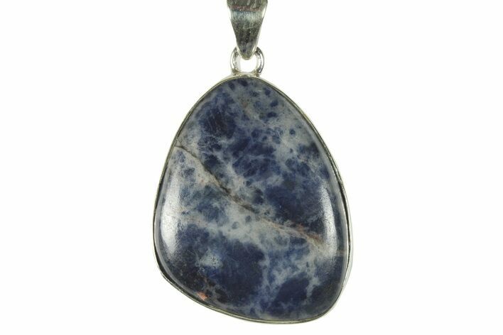 Polished Sodalite Pendant (Necklace) - Sterling Silver #228565